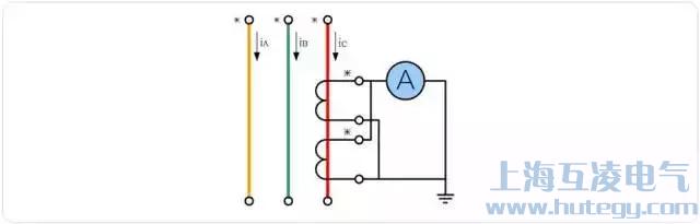 電流互感器原邊串聯、副邊并聯接線圖